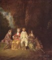 Pierrot content Jean Antoine Watteau